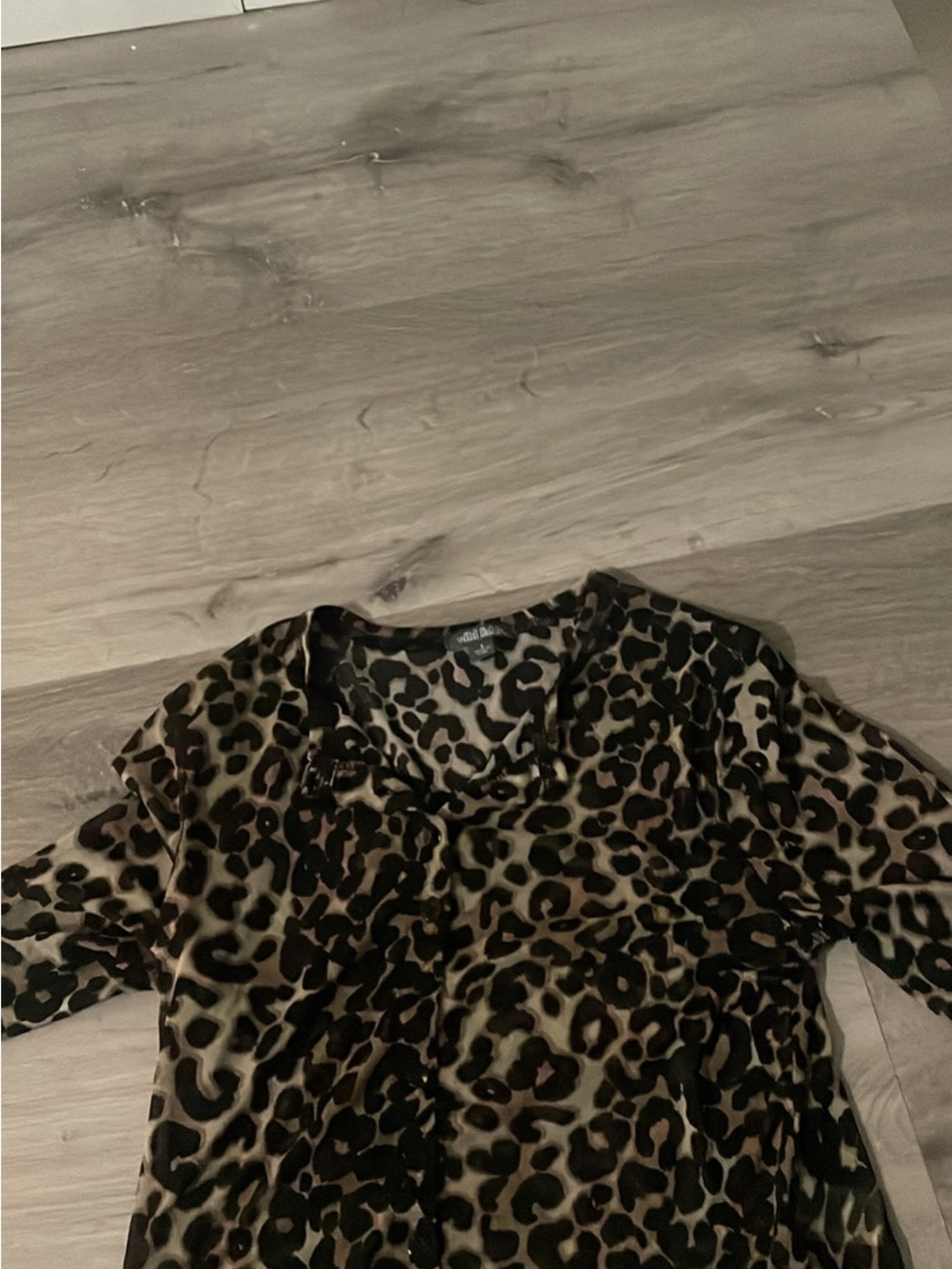 wild fable Leopard Print Blouse - Brown and Black